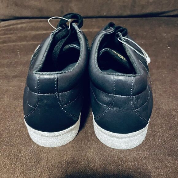 RARE 2007 Adidas Originals Gazelle Vintage Trainer Sample - Size 9 Black Leather - Picture 4 of 12